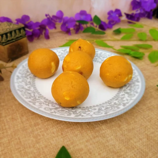 Sugar Free Besan Dry Fruit Laddu - 500gm - Image 2