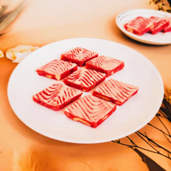 Strawberry Kaju Katli - 400gm - Image 2