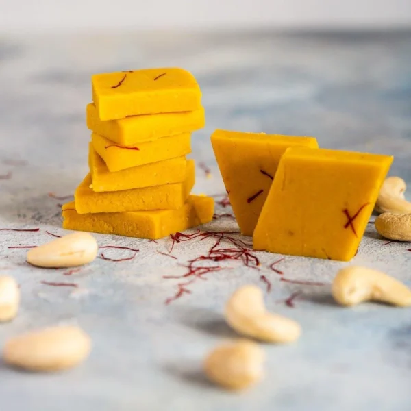 Kesar Kaju Katli - 400gm - Image 2